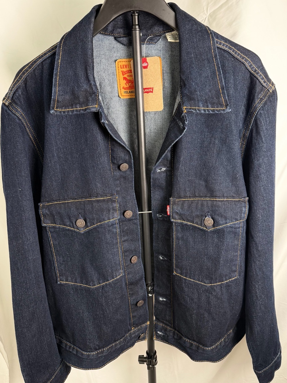 MENS Levi's Indigo Denim Trucker Jacket L